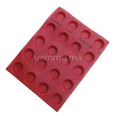 Tapis en Silicone Perforé Rond Ø 4.8 cm "Formasil" (x20) - Pavoni